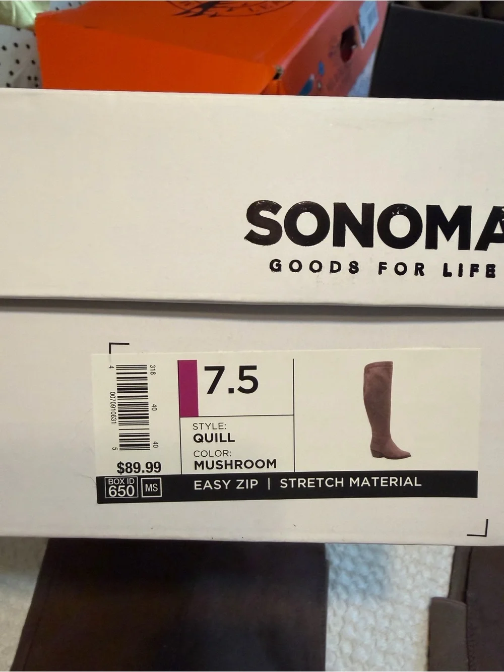 Sonoma Taupe Suede Over-The-Knee Boots